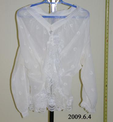 White Cotton Blouse;White Cotton Blouse (c.1920s);White Cotton Blouse (c.1920s)