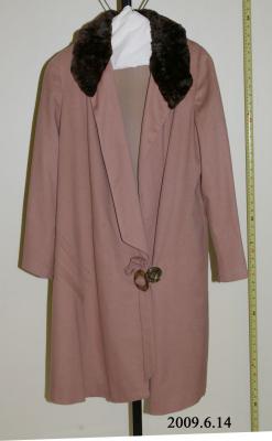 Felt Coat, Fur Collar;Felt Overcoat;Felt Overcoat