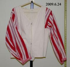 Shirt, Striped Sleeves;Striped Shirt (c.1940);Striped Shirt (c.1940)