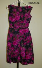 Purple Floral Dress;Purple Floral Dress (c.1960s);Purple Floral Dress (c.1960s)