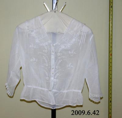 White Cotton Blouse;White Cotton Blouse (c.1900s);White Cotton Blouse (c.1900s)