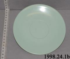 Green Melamine Saucer (c.1950s);Green Melamine Saucer (c.1950s)