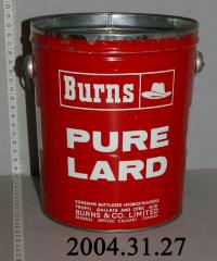 Burns Lard Can;Burns Pure Lard Tin;Burns Pure Lard Tin