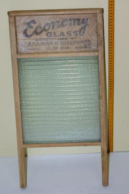 Economy Glass Washboard;Economy Glass Washboard;Wood And Glass Washboard