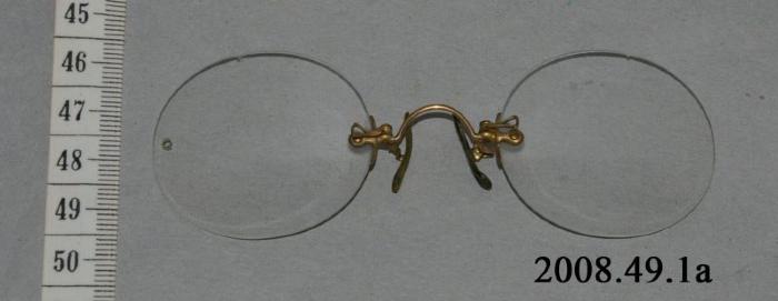 Pince-nez Eyeglasses (c.1900);Pince-nez Eyeglasses (c.1900);Rimless Eyeglasses