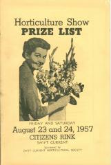 Swift Current Horticultural Society Program (1957);Swift Current Horticultural Society Program (1957)