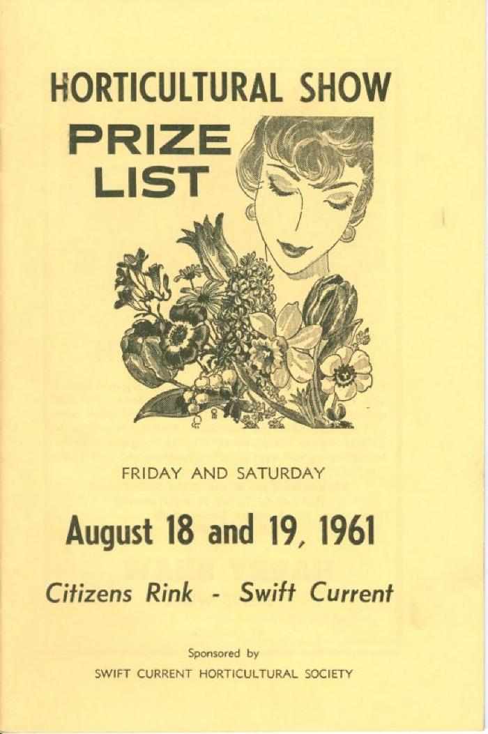 Swift Current Horticultural Society Program (1961)