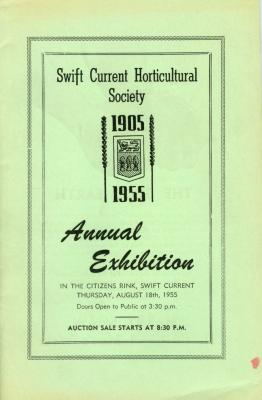 Swift Current Horticultural Society Program (1955);Swift Current Horticultural Society Program (1955)