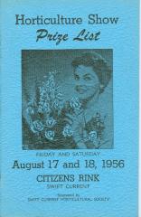 Swift Current Horticultural Society Program (1956);Swift Current Horticultural Society Program (1956)