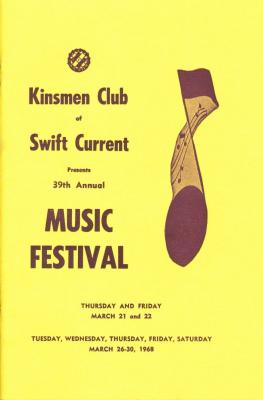 39th Music Festival Program (1968-03-21);39th Music Festival Program (1968-03-21)