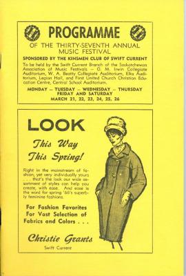 37th Music Festival Program (1966-03-21);37th Music Festival Program (1966-03-21)