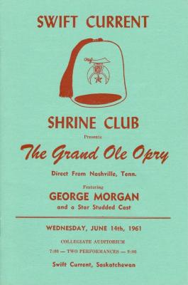 Shrine Club Presents 'Grand Ole Opry' Program (1961-06-14);Shrine Club Presents 'Grand Ole Opry' Program (1961-06-14)