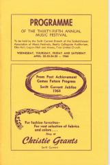 35th Music Festival Program (1964-04-22);35th Music Festival Program (1964-04-22)