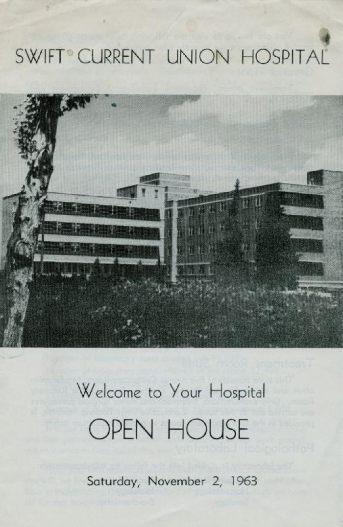 Swift Current Union Hospital 'Open House' Program (1963-11-02)