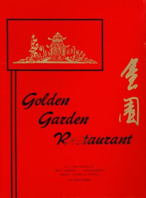 Golden Garden Menu;Golden Garden Menu