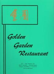 Golden Garden Menu;Golden Garden Menu