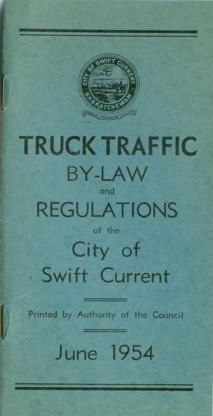 Truck Traffic Bylaw Booklet (1954-06);Truck Traffic Bylaw Booklet (1954-06)