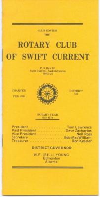 Rotary Club Roster (1977);Rotary Club Roster (1977)