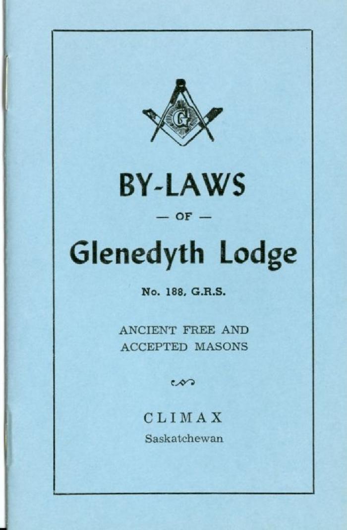 Masons By-Laws, Climax, Saskatchewan (1945);Masons By-Laws, Climax, Saskatchewan (1945)