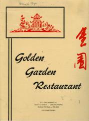 Golden Garden Menu;Golden Garden Menu