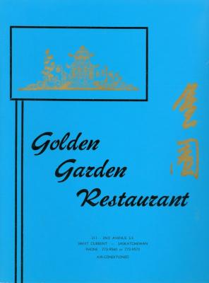 Golden Garden Menu;Golden Garden Menu