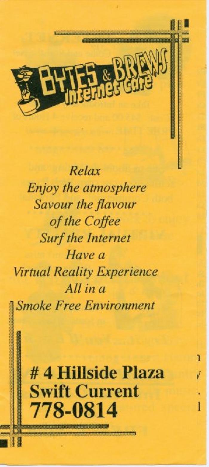 Bytes And Brews Internet Cafe Brochure;Bytes And Brews Internet Cafe Brochure;Bytes And Brews Internet Cafe Brochure