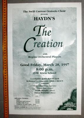 Swift Current Oratorio Choir Poster (1997-03-28)