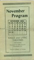 Eagle And Lyric Theatres Upcoming Films (1953-11);Eagle And Lyric Theatres Upcoming Films (1953-11)