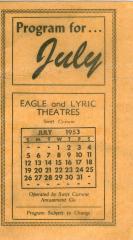 Eagle And Lyric Theatres Upcoming Films (1953-07);Eagle And Lyric Theatres Upcoming Films (1953-07)