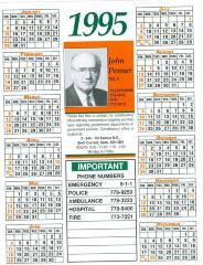 John Penner Calendar (1995);John Penner Calendar (1995)