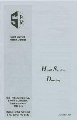 Health Services Directory (1996-11);Health Services Directory (1996-11)