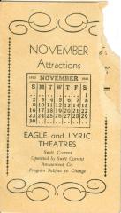 Eagle And Lyric Theatres Upcoming Films (1952-11);Eagle And Lyric Theatres Upcoming Films (1952-11)