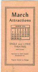 Eagle And Lyric Theatres Upcoming Films (1954-03);Eagle And Lyric Theatres Upcoming Films (1954-03)