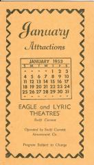 Eagle And Lyric Theatres Upcoming Films (1953-01);Eagle And Lyric Theatres Upcoming Films (1953-01)