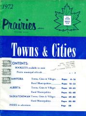 Towns & Cities Magazine - Prairies Edition Volume XVIII (1972);Towns & Cities Magazine - Prairies Edition Volume XVIII (1972)