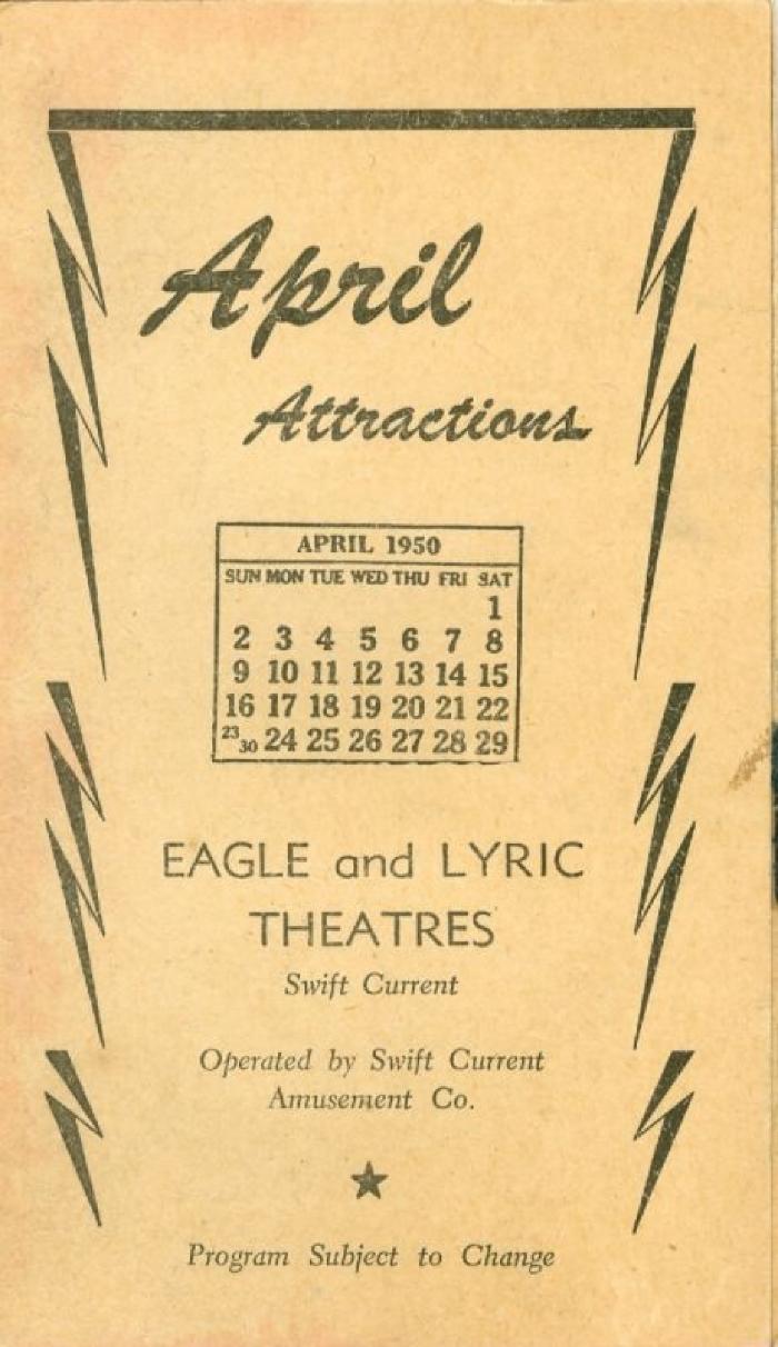 Eagle And Lyric Theatres Upcoming Films (1950-04)