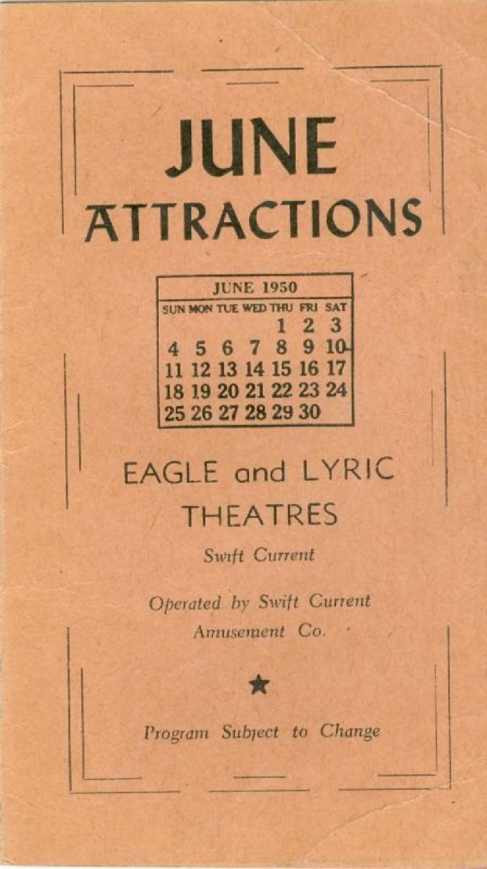 Eagle And Lyric Theatres Upcoming Films (1950-06)