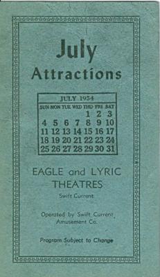 Eagle And Lyric Theatres Upcoming Films (1954-07)