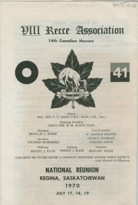 8th Reconnaissance Regiment Association Newsletter (1970-07);8th Reconnaissance Regiment Association Newsletter (1970-07)