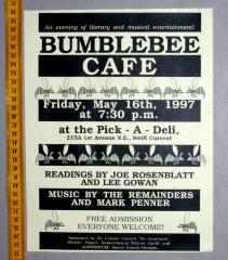 'Bumblebee Cafe' Literary Cafe Poster (1997-05-16)