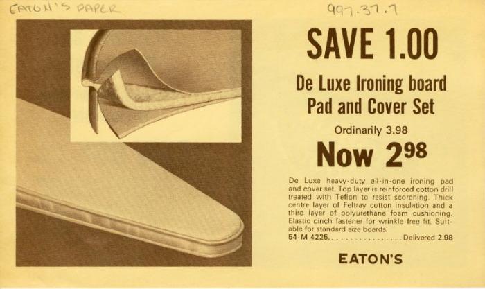 Eaton's Coupon For Deluxe Ironing Board (c.1930s)