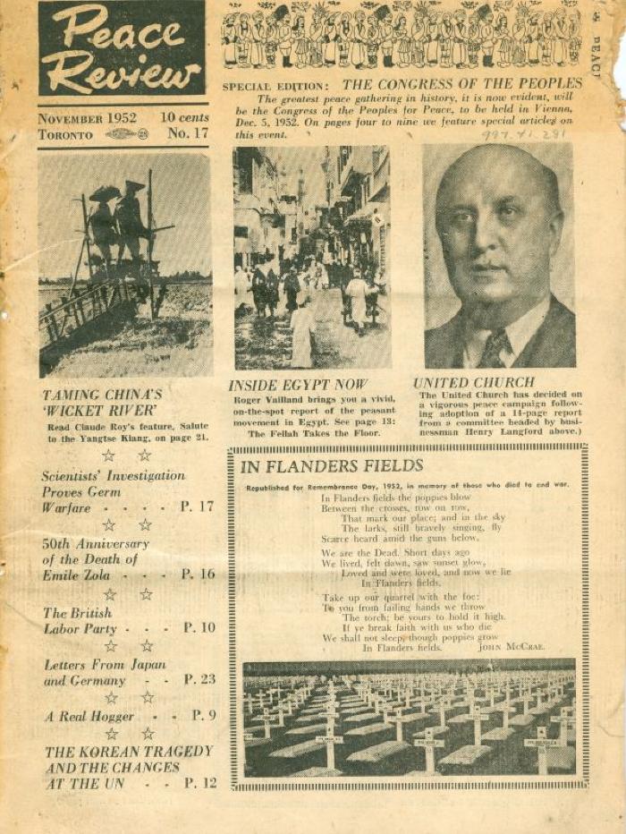 Peace Review Magazine (1952-11)