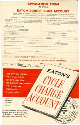 Eaton's Account Application Form (c.1930s)