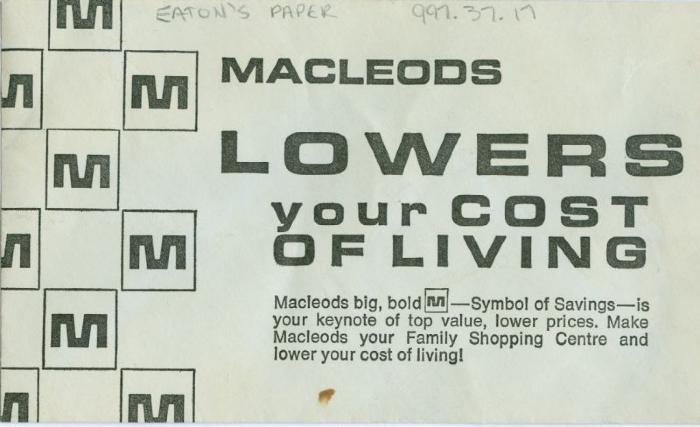 Macleods Store Envelope (c.1930s)