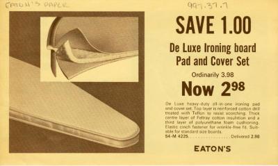 Eaton's Coupon For Deluxe Ironing Board (c.1930s)