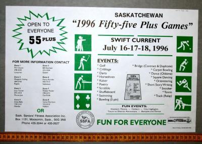 Fifty-Five Plus Games Flyer (1996-07-16)