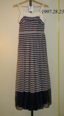 White And Navy Striped Dress