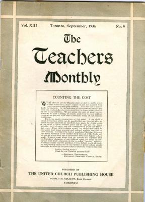 Teachers Monthly Newsletter (1934-09)