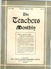 Teachers Monthly Newsletter (1934-08)