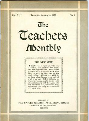 Teachers Monthly Newsletter (1934-01)